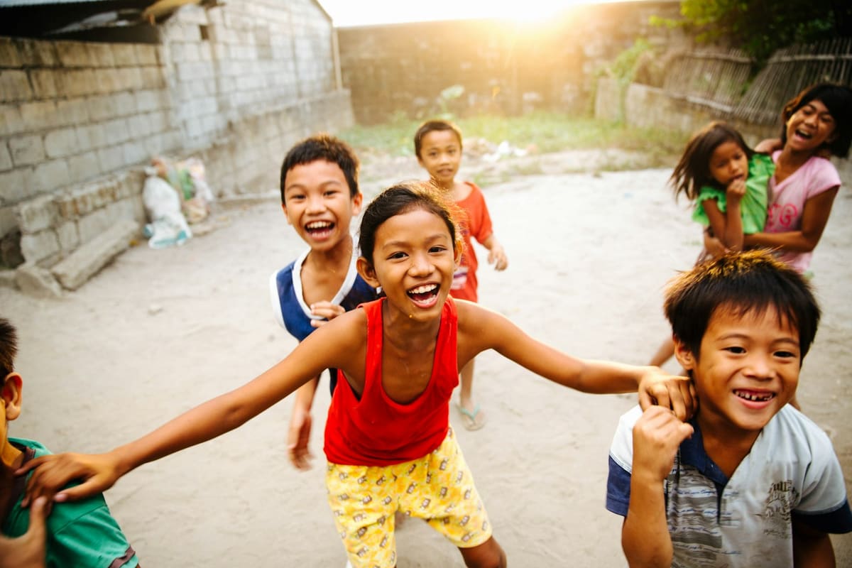 Children laughing together