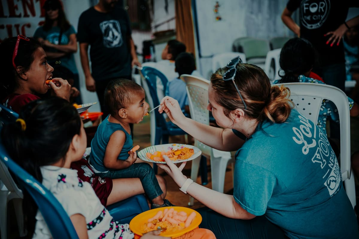 Volunteers serving the community