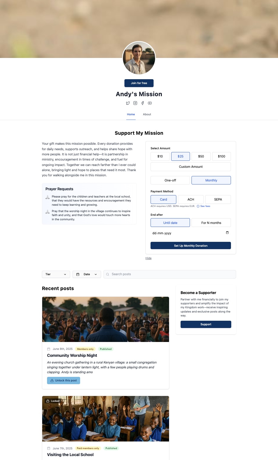 Mission Profile Screenshot
